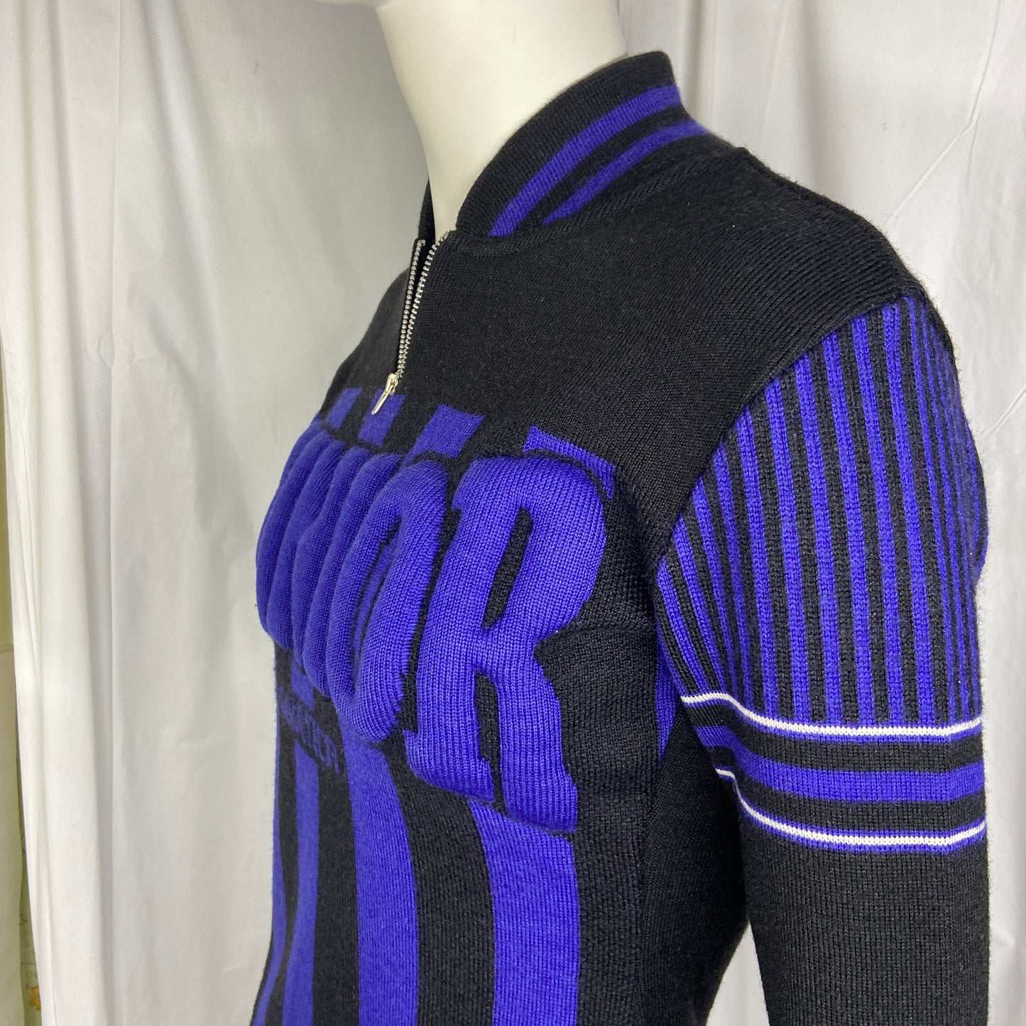 Jean paul gaultier fw92 junior gaultier 3d logo knit sweater