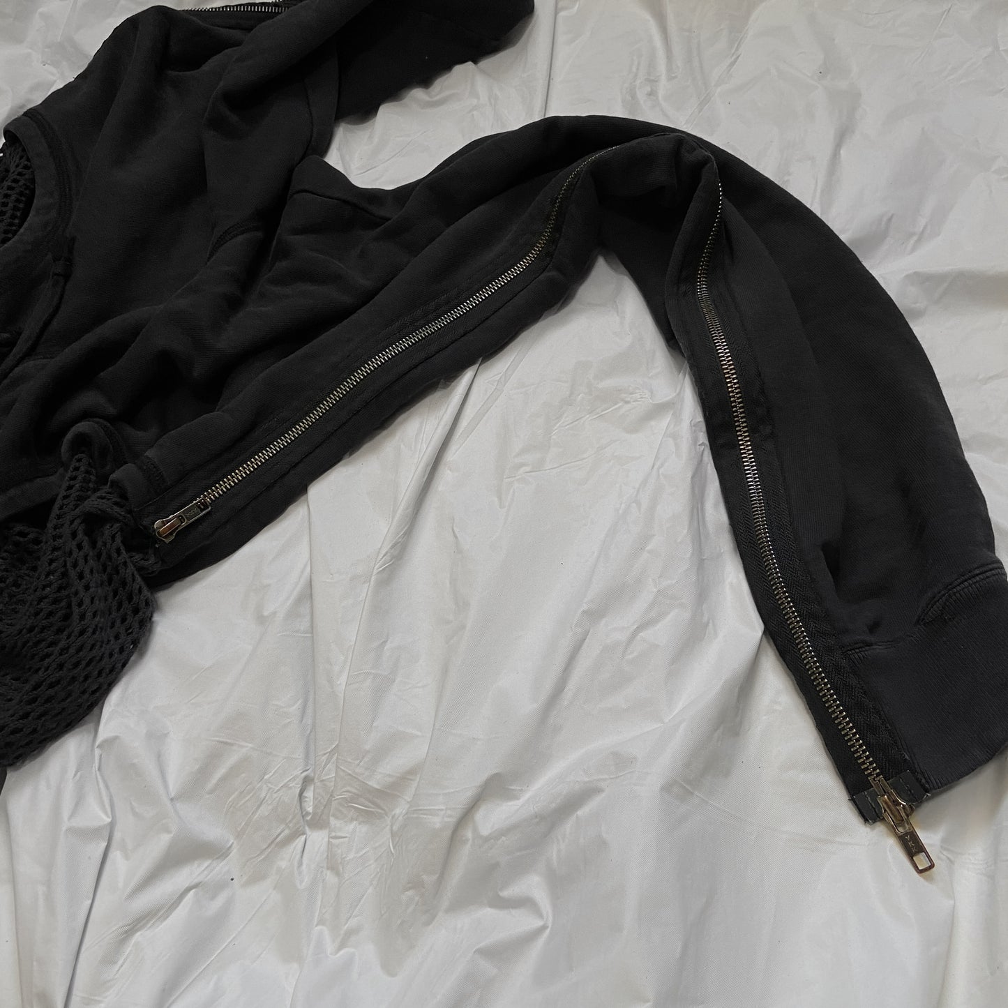 Jean Paul Gaultier fw14 side zip net met joggers sweatpants