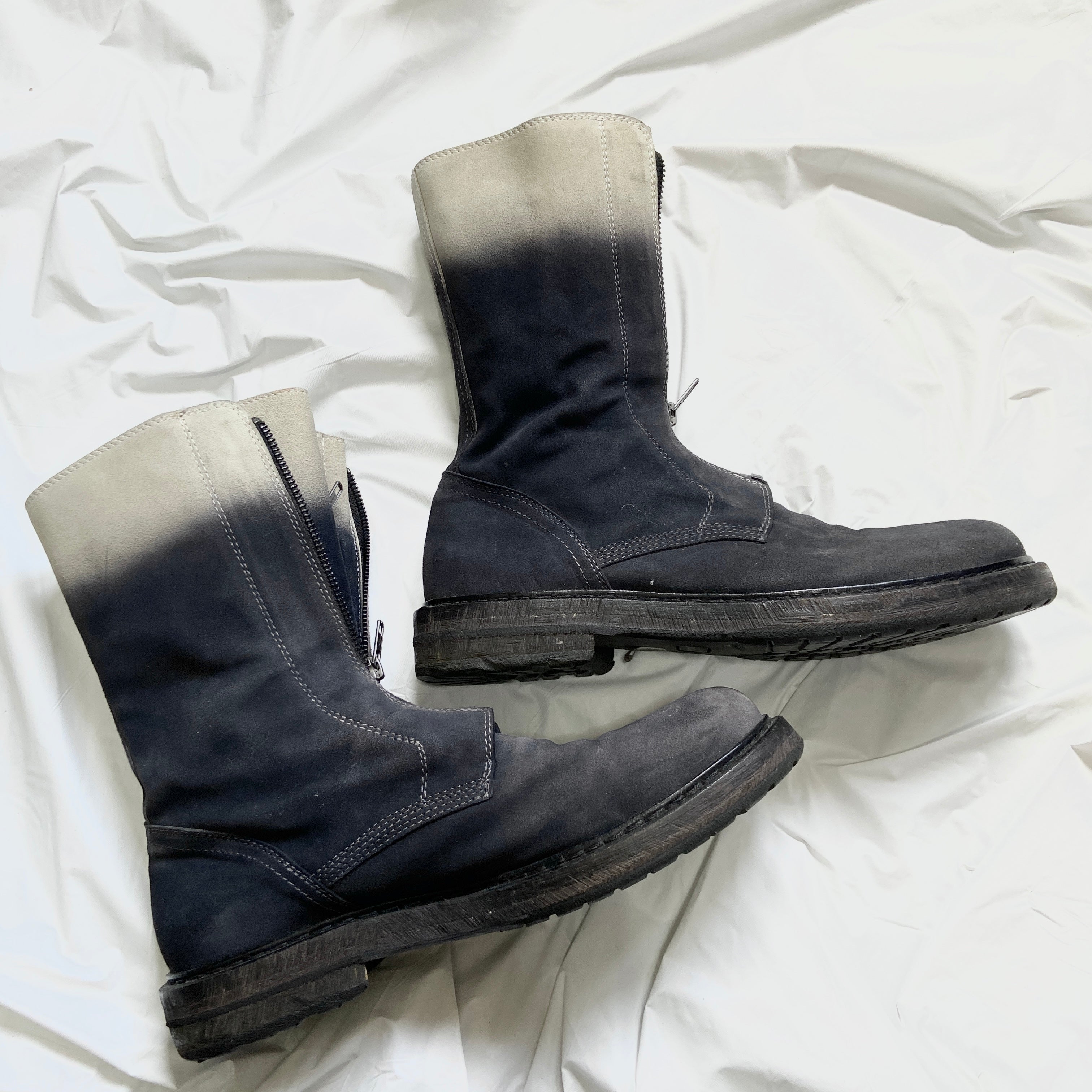 Ann demeulemeester shop double zip boots