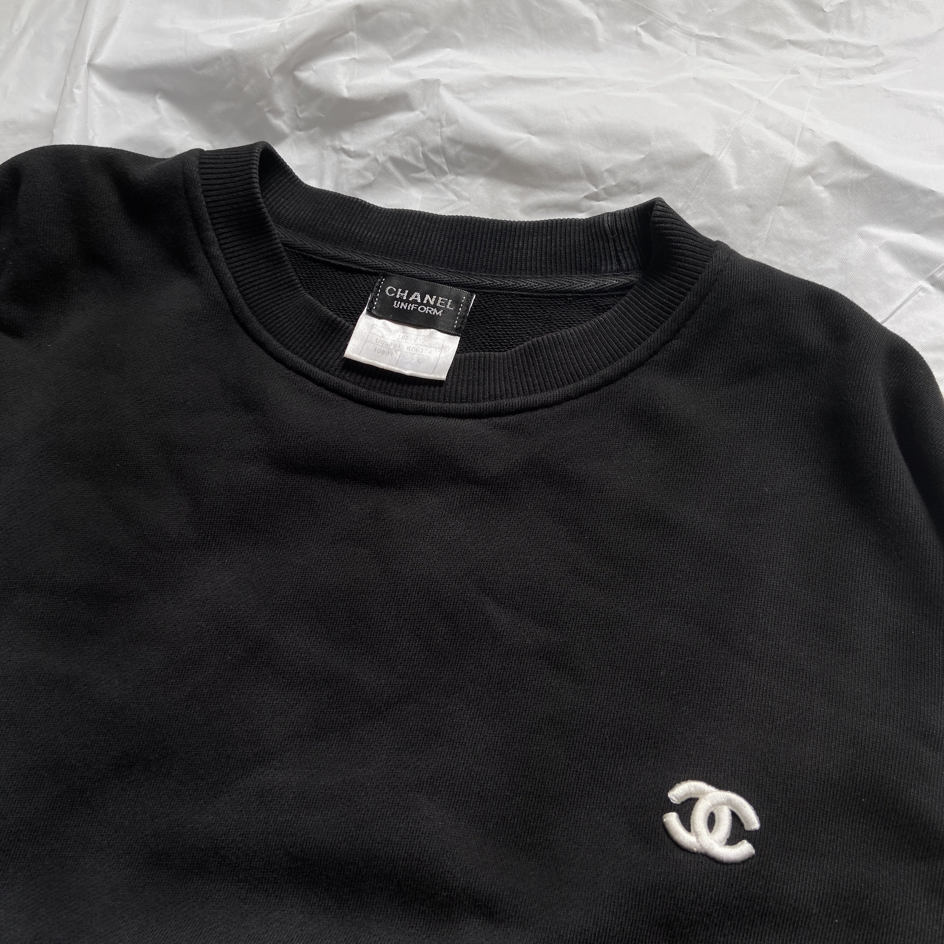 Chanel uniform sweatshirt best sale