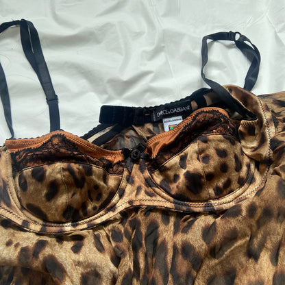 Dolce & Gabbana Y2K leopard print singlet