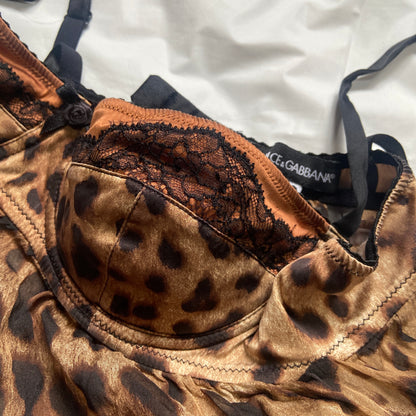 Dolce & Gabbana Y2K leopard print singlet