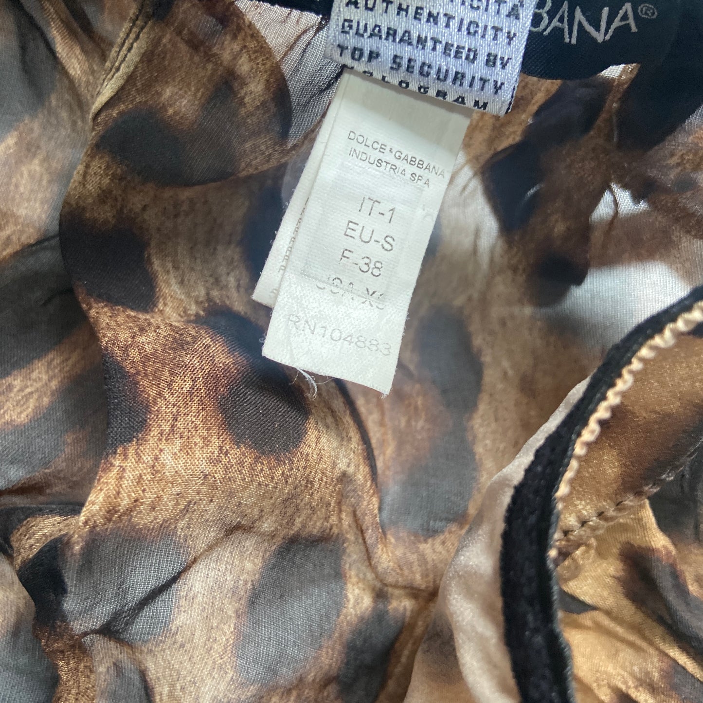 Dolce & Gabbana Y2K leopard print singlet