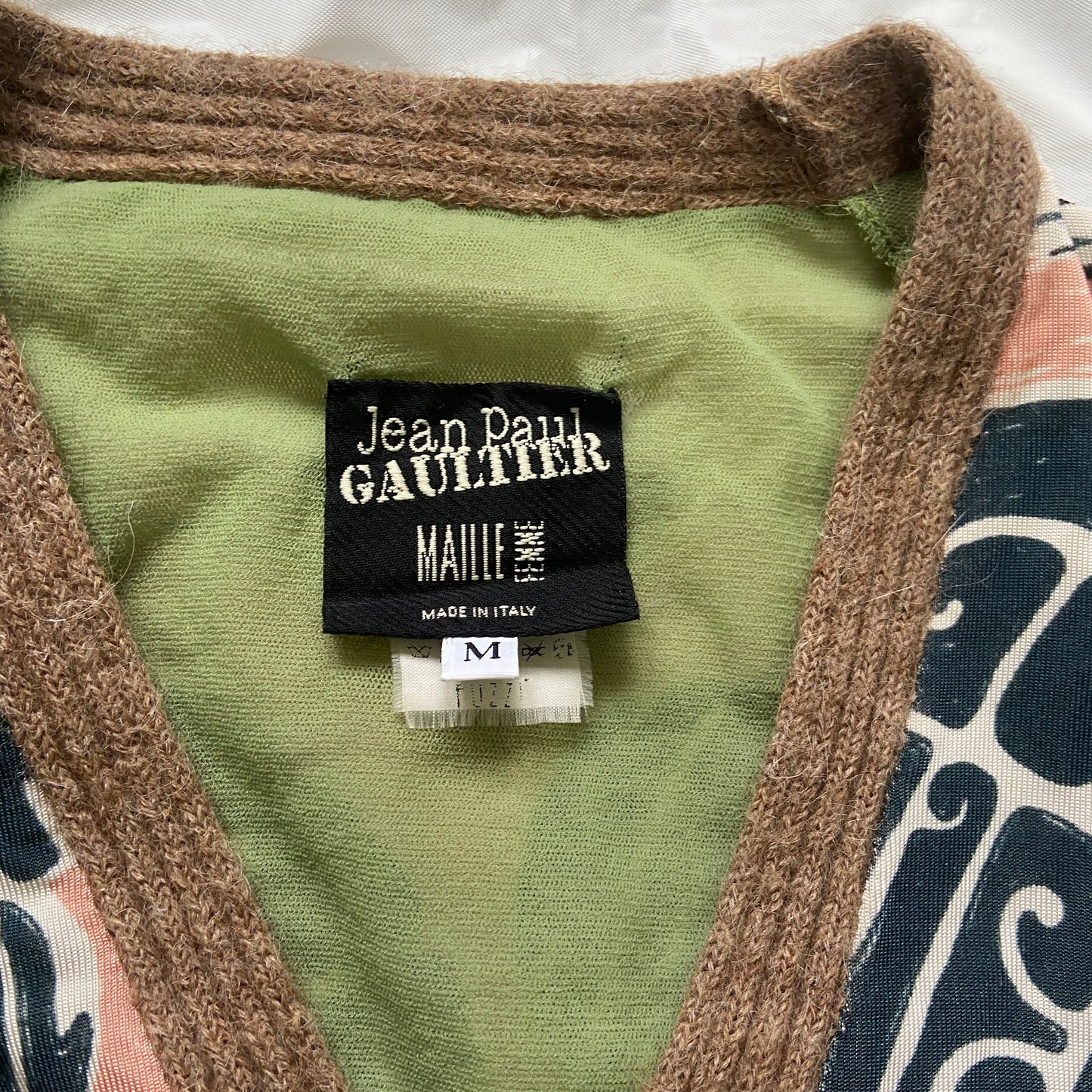 Jean Paul gaultier 90s Demetrius wool mesh sweater M