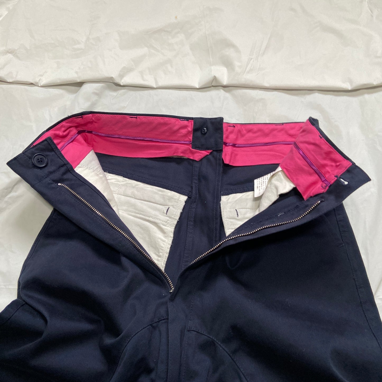 Comme des garçons zip drop crotch pants XS