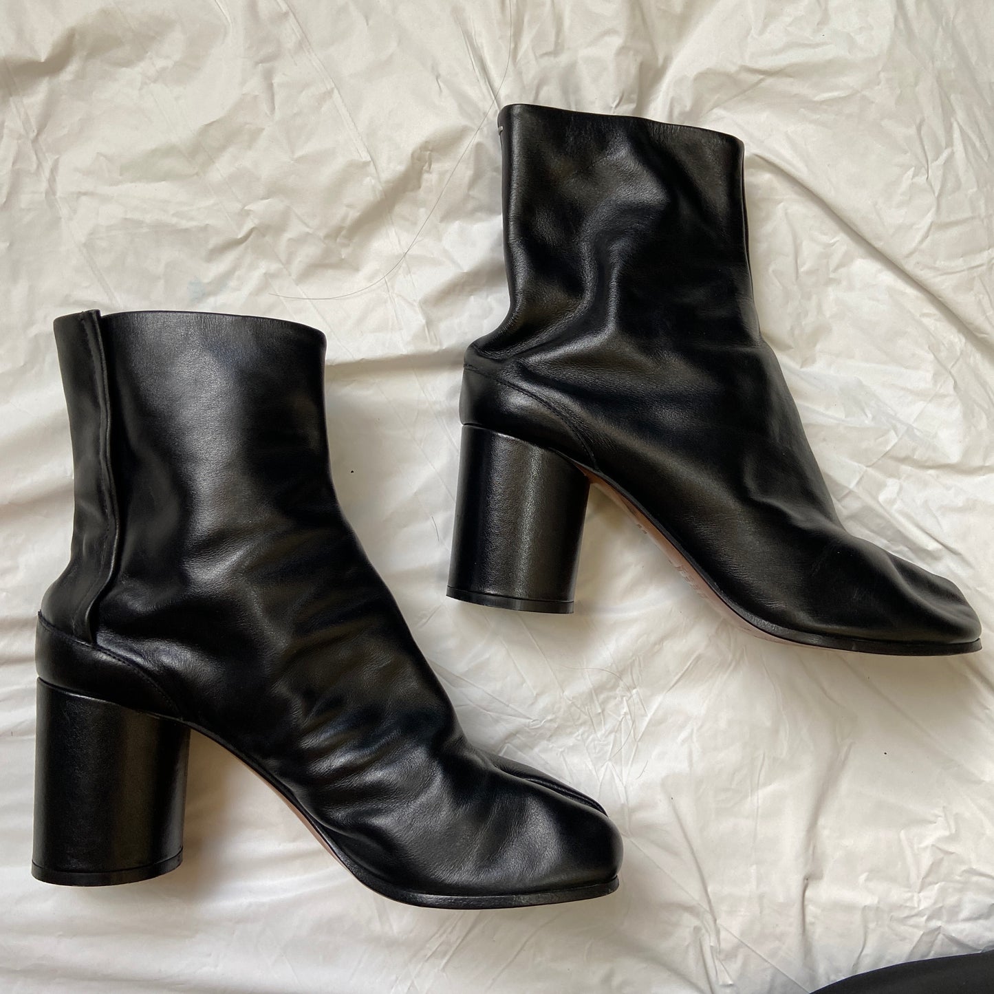 Maison margiela black tabi boots 40