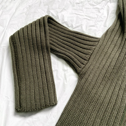 Maison Martin Margiela Fall 1998 'Flat' Collection Green Envelope Knit Jacket