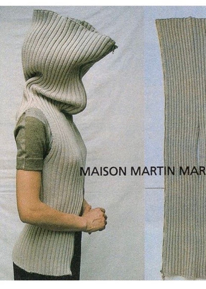 Maison Martin Margiela Fall 1998 'Flat' Collection Green Envelope Knit Jacket