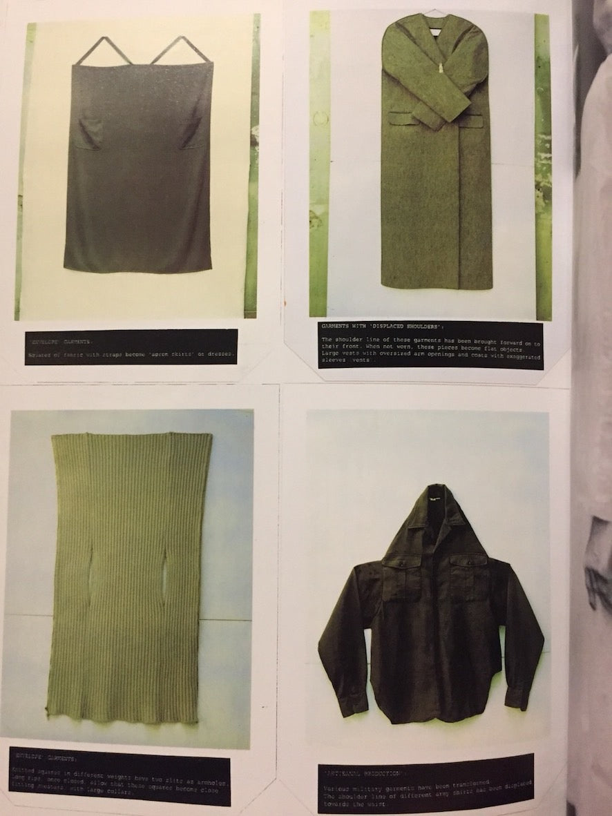 Maison Martin Margiela Fall 1998 'Flat' Collection Green Envelope Knit Jacket