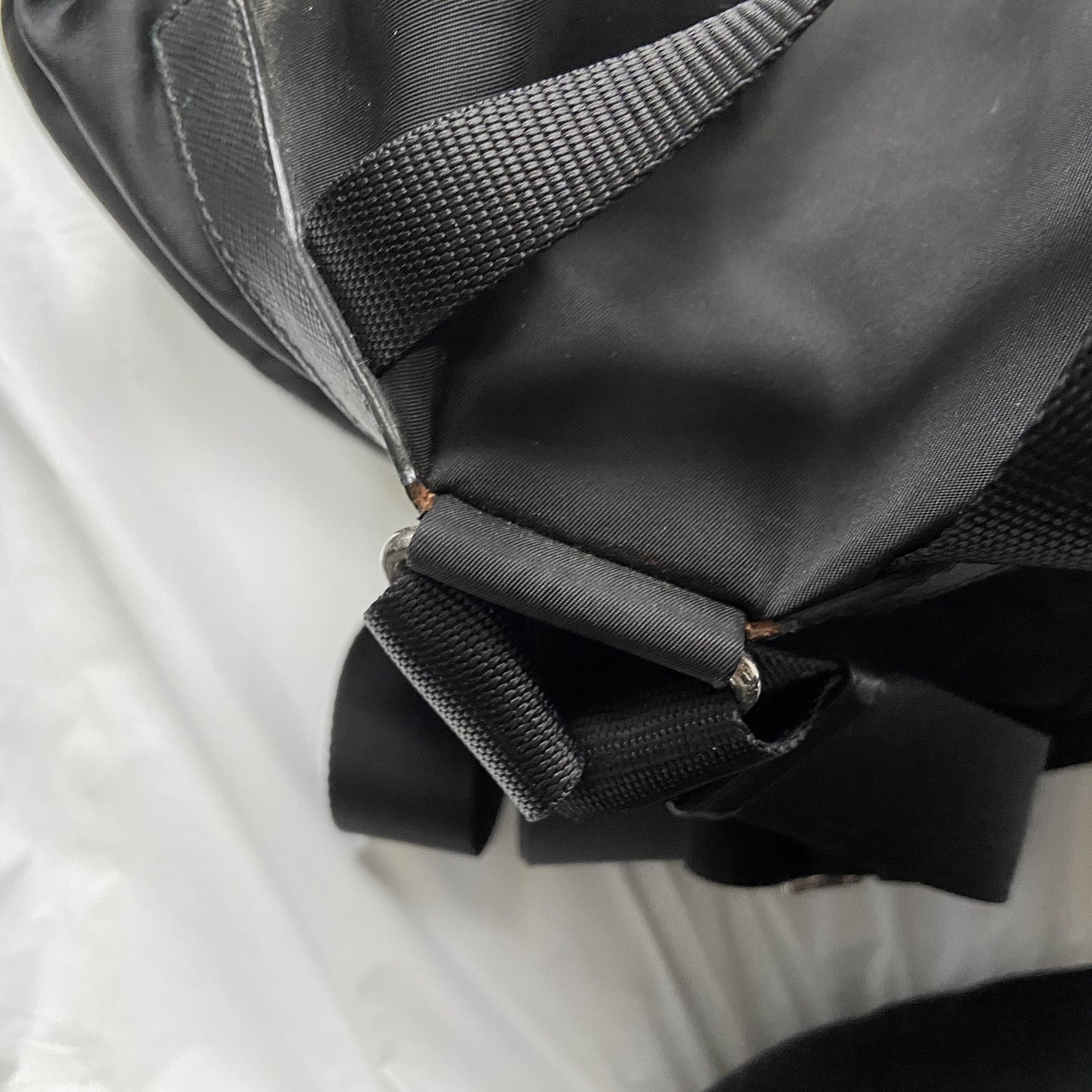 Prada Classic Nylon Drawstring backpack with zips