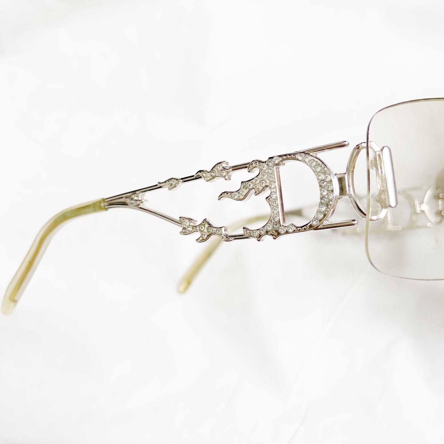 Dior Galliano Swarovski Crystals Fire Sunglasses