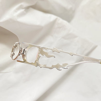 Dior Galliano Swarovski Crystals Fire Sunglasses