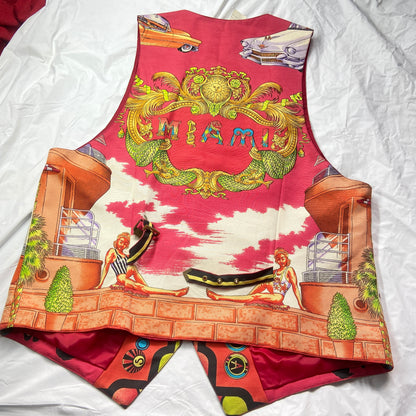 Gianni versace 1993 Miami Tropical South Beach vest