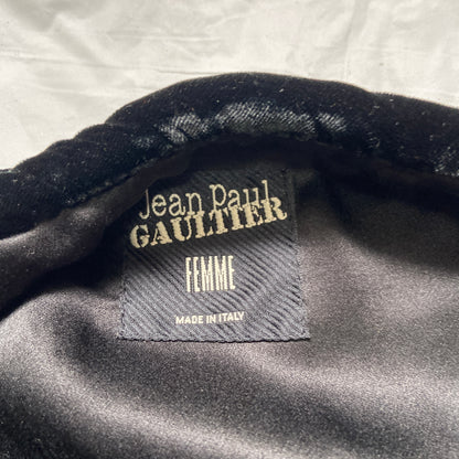 Jean Paul Gaultier Fall 2006 Velvet Crunched Embroidered Jacket 38