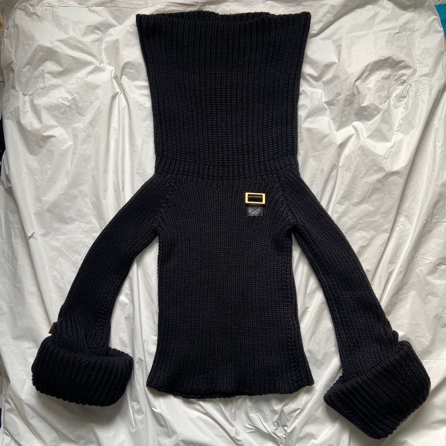 Gucci fall 2003 Tom chunky cropped knit turtleneck sweater