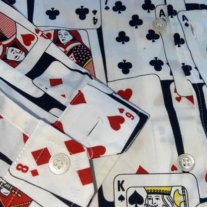 Balenciaga playing cards poker long sleeves shirt 38