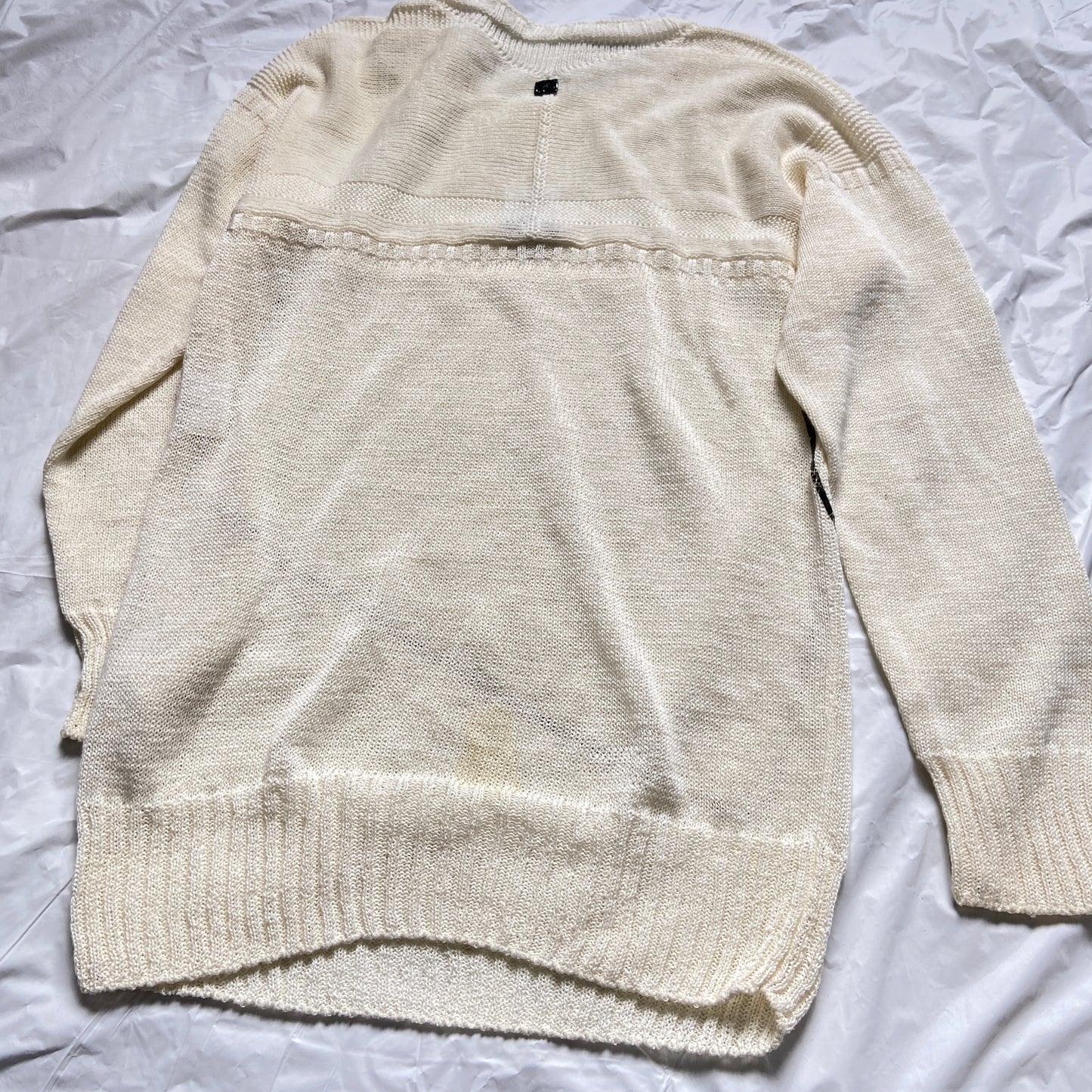 Chanel ss12 Karl square line geometric knit sweater