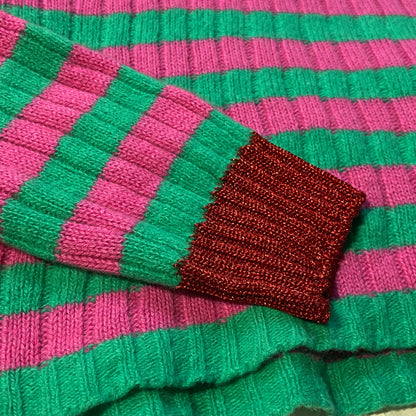 Gucci metalic wool knit crewneck sweater XL