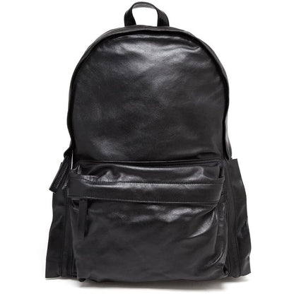 Ann Demeulemeester 2014 spring  black soft leather bondage backpack