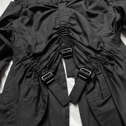 Junya Watanabe 2003 spring black bondage parachute jacket blazer