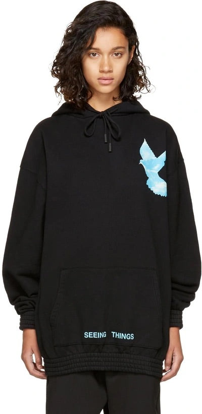 Off white not real dove extended oversized hoodie M