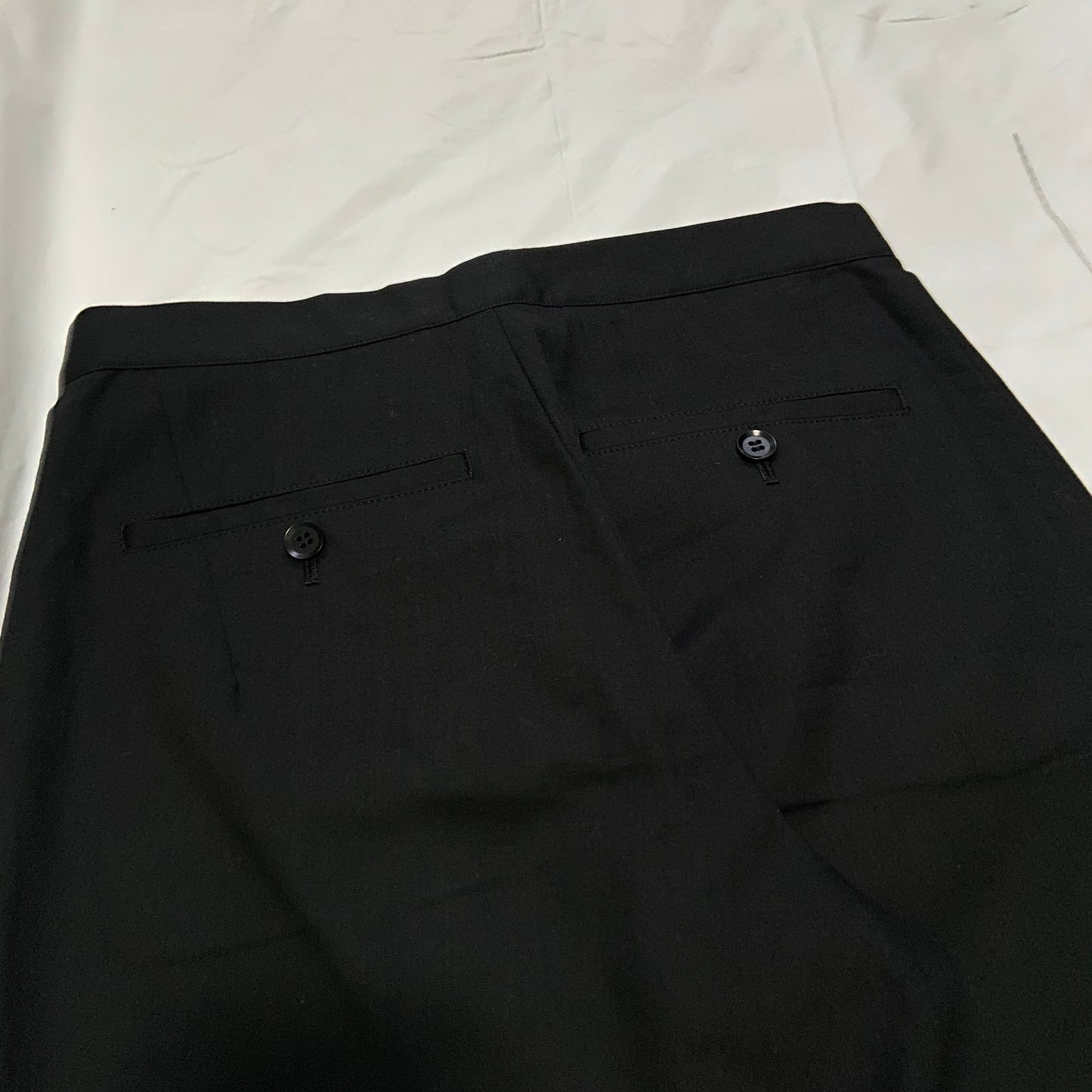 Yohji yamamoto black straight cropped pants 1