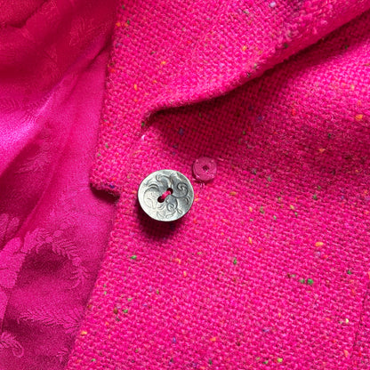 Dior fw1998 galliano pink sprinkle wool blazer coat bar jacket