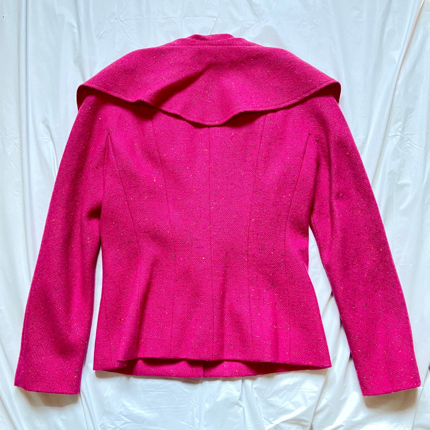 Dior fw1998 galliano pink sprinkle wool blazer coat bar jacket