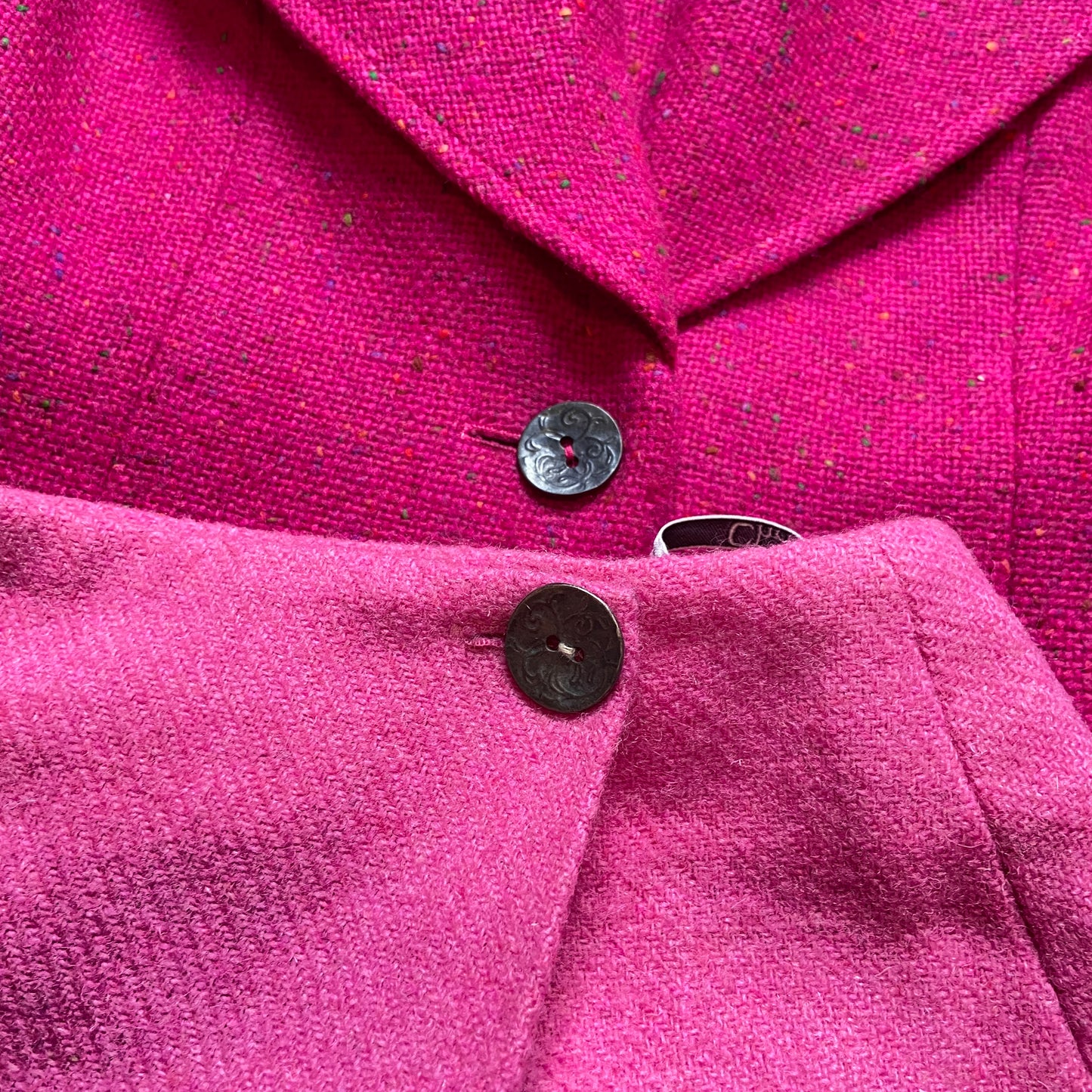 Dior fw1998 galliano pink sprinkle wool blazer coat bar jacket