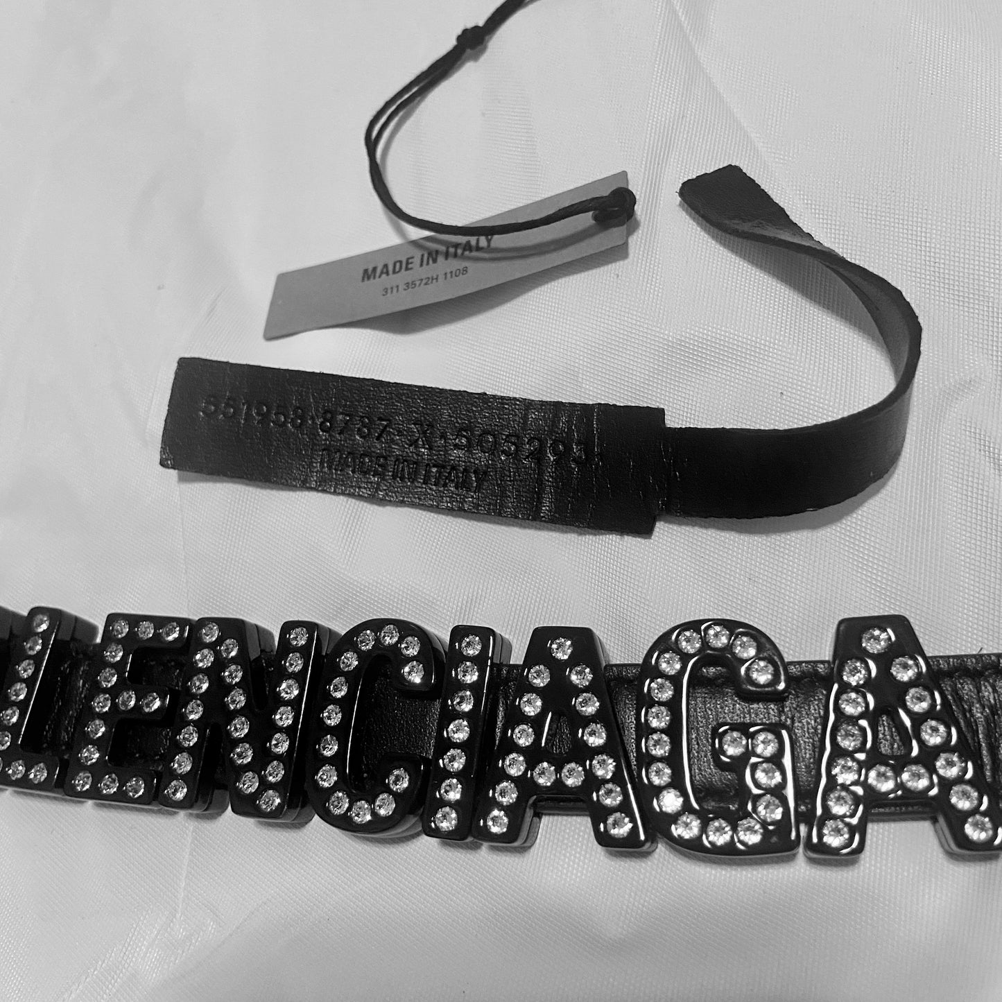 Balenciaga logo branded letter bracelet