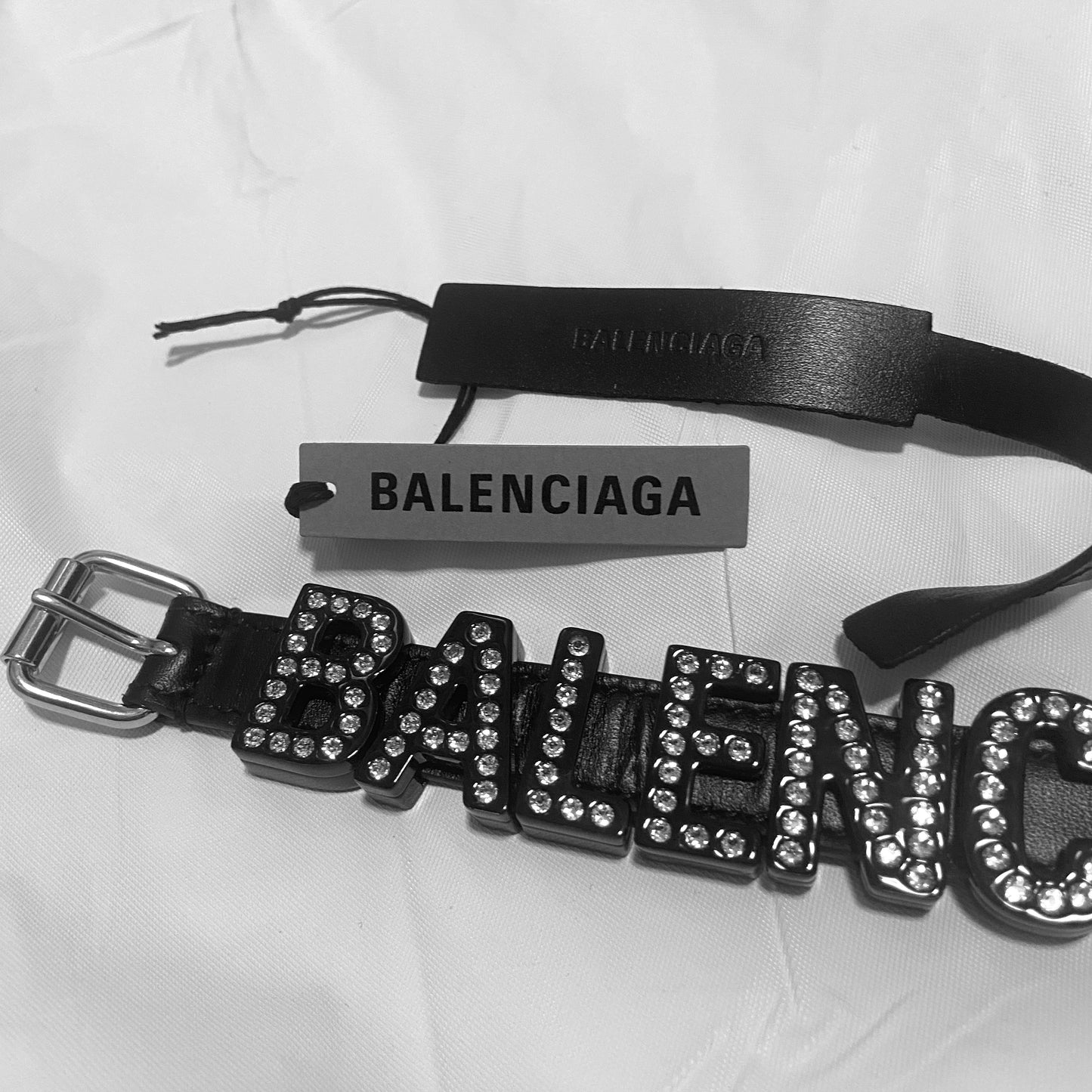 Balenciaga logo branded letter bracelet