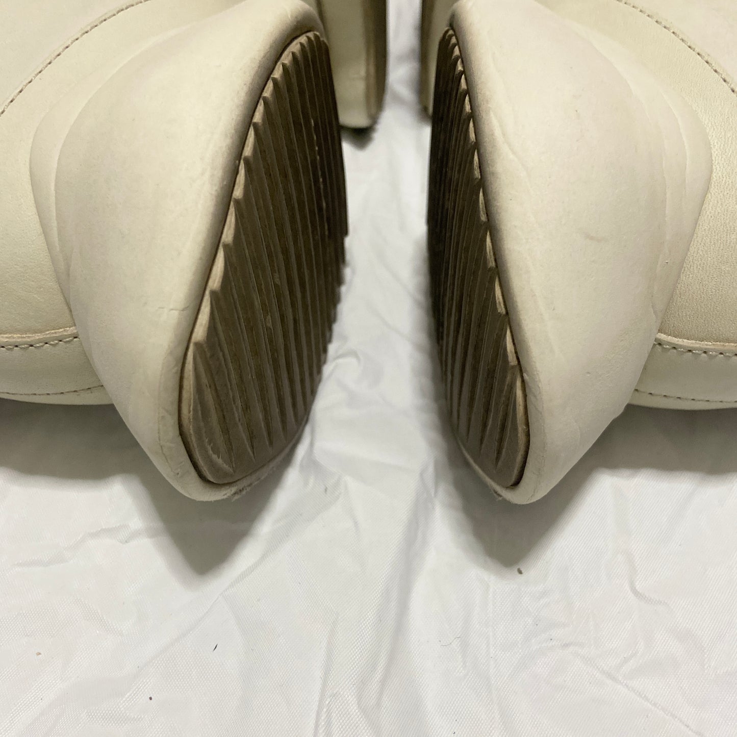 Rick owens adidas white leather suede runner 43.5