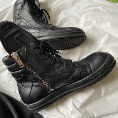 Rick owens triple black geobasket 43.5