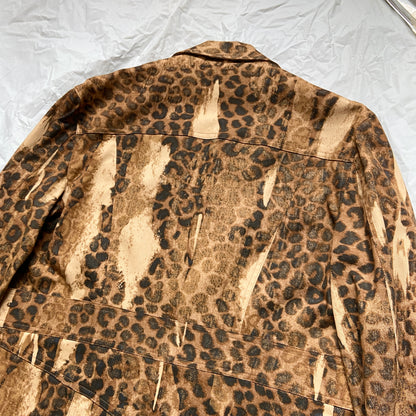 Christian Dior fall 2000 Galliano leopard print denim coat