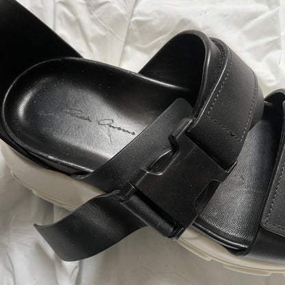 Rick owens ankle strap tractor leather sandals 36