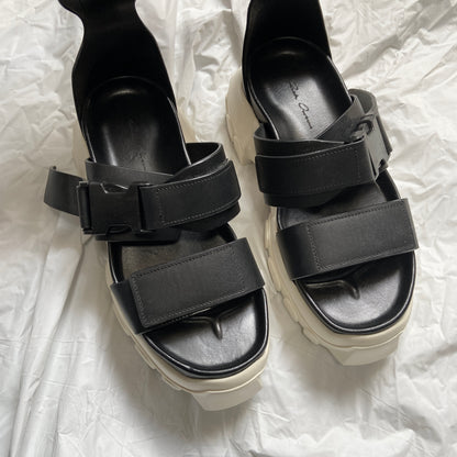 Rick owens ankle strap tractor leather sandals 36