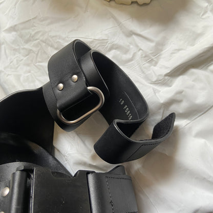 Rick owens ankle strap tractor leather sandals 36