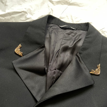 Gianni Versace Spring 1993 gold embellishment western cowboy blazer 52