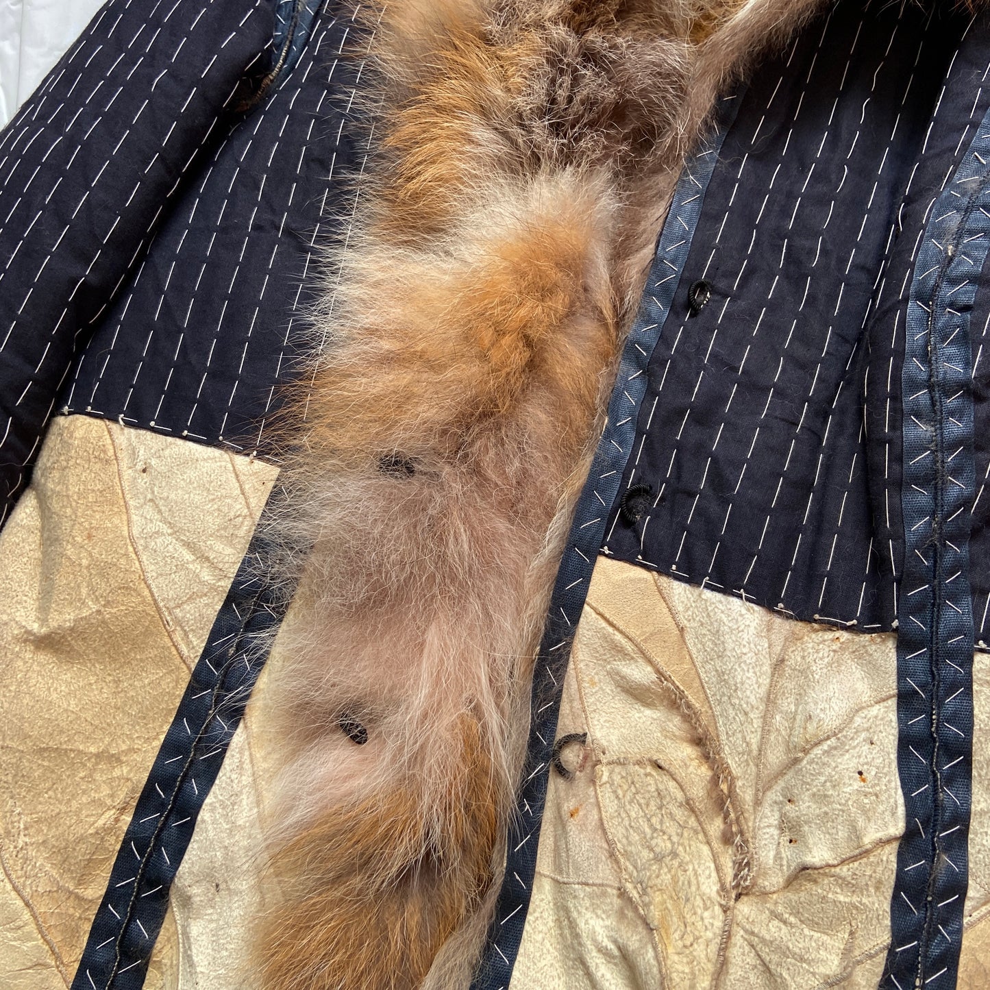 Dior Fall 2001 Fox Fur Artisanal Reversible Jacket Galliano