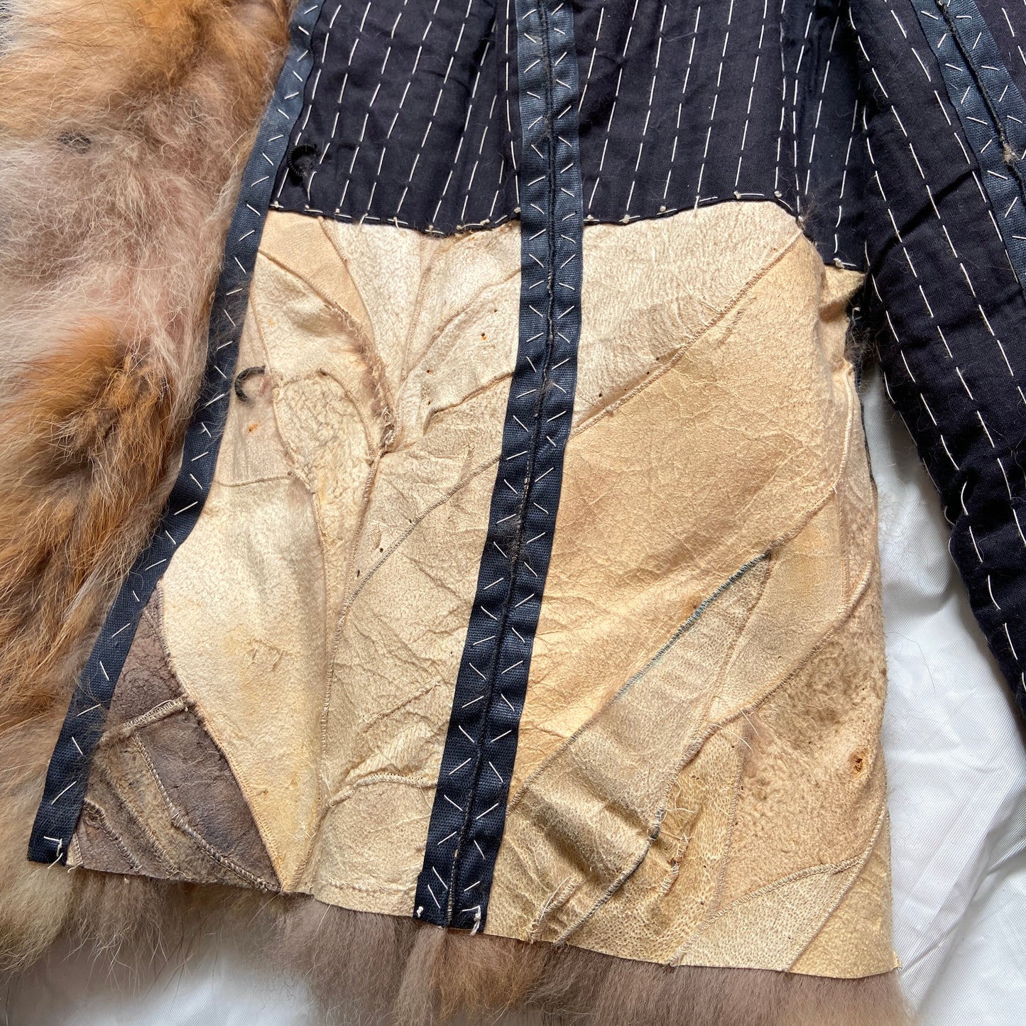 Dior Fall 2001 Fox Fur Artisanal Reversible Jacket Galliano