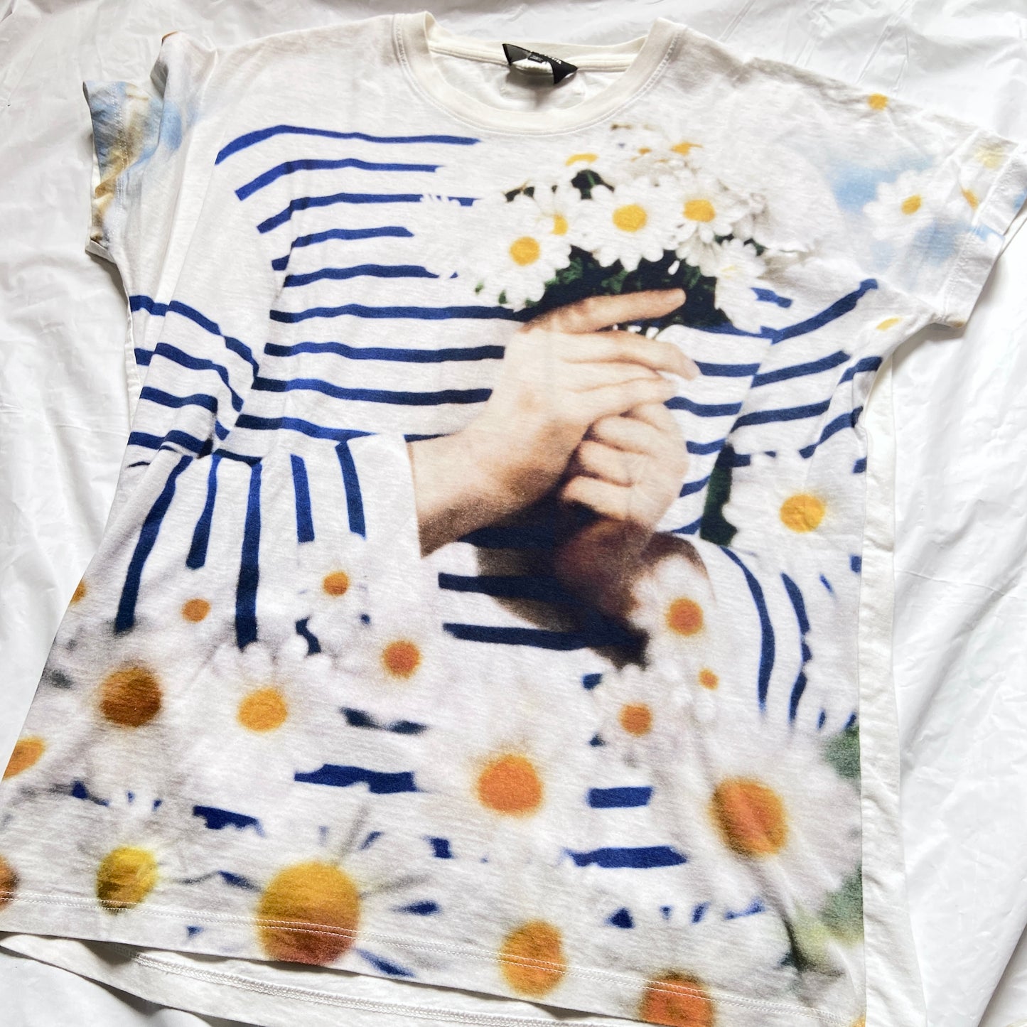 Jean Paul Gaultier ss15 trompe l'oeil portrait tee S