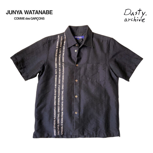 Junya Watanabe ss02 poem shirt L