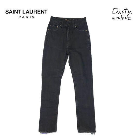 Saint laurent D04 high waist distressed skinny jeans 24