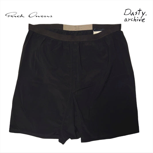 Rick owens black nylon shorts