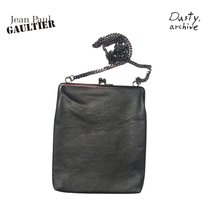 Jean Paul Gaultier Homme leather chain bag