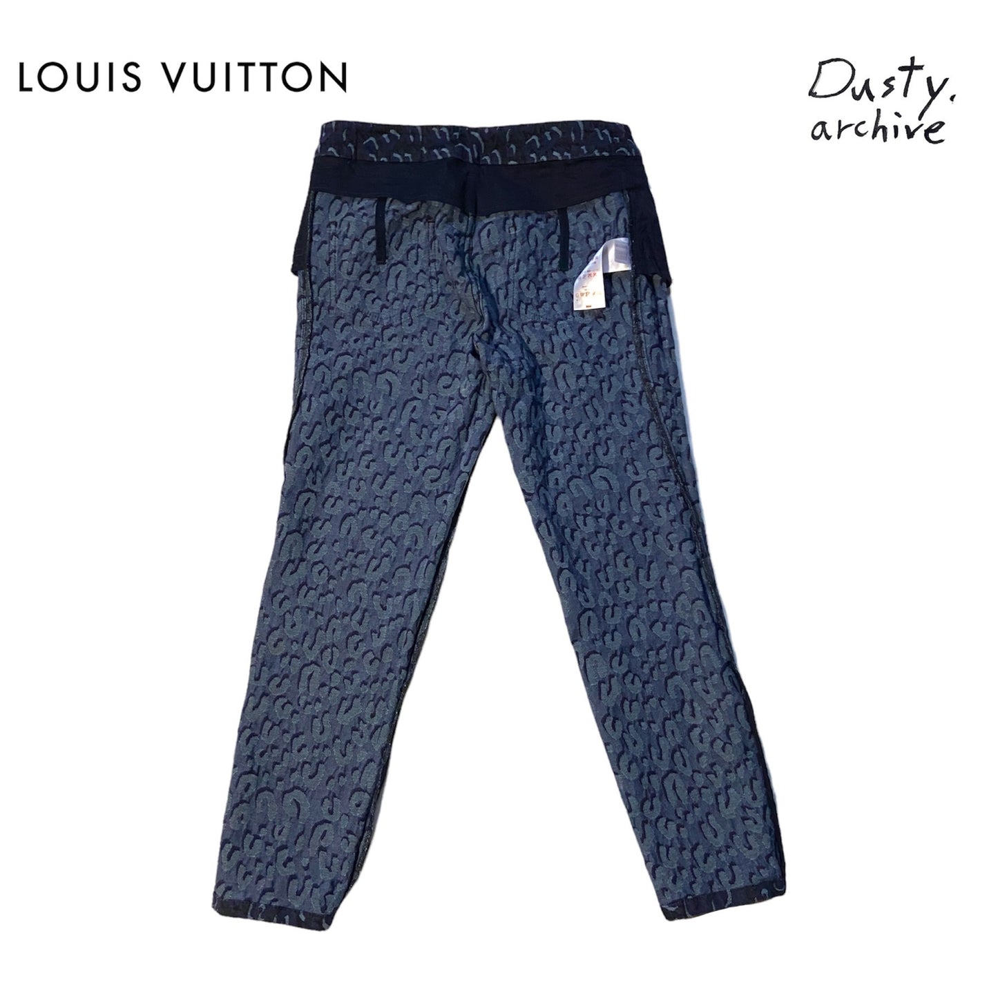 Louis vuitton stephen sprouse blue graffiti logo jeans 40