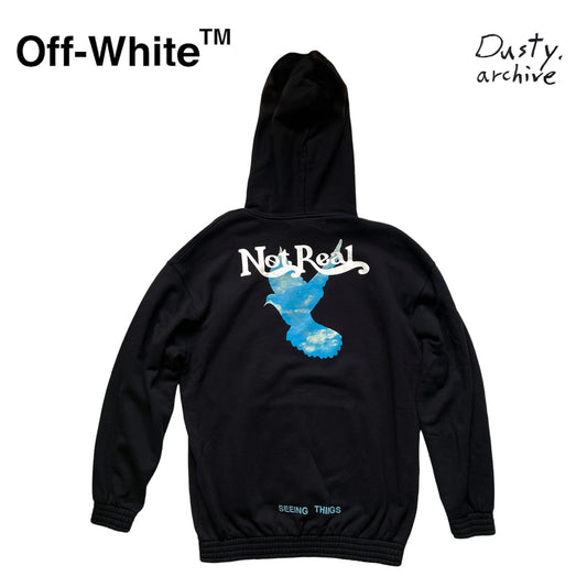Off white not real dove extended oversized hoodie M