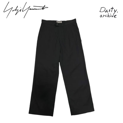 Yohji yamamoto black straight cropped pants 1