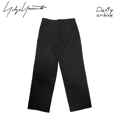 Yohji yamamoto black straight cropped pants 1