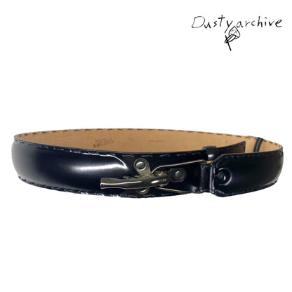 Jean Paul Gaultier lock leather belt 30"